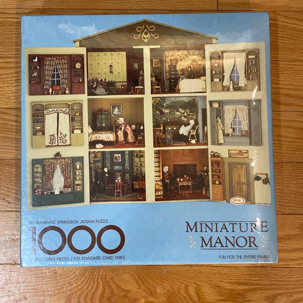 Springbok 1000 pc jigsaw puzzle Miniature Manor NIB. Unopened. Orig plastic wrap
